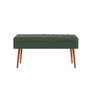 Hanah Home Banco 1070 - 2 Pino Atlántico y Verde 90x46x40 cm